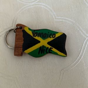 Jamaican wooden key rings